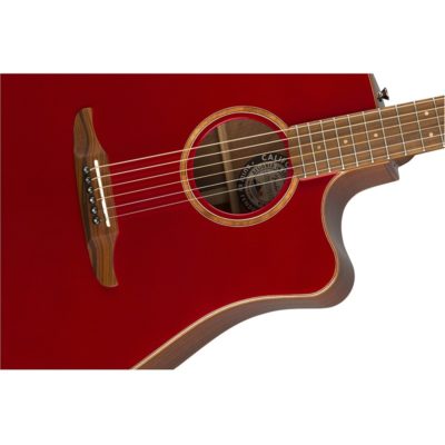 Guitare acoustique rouge