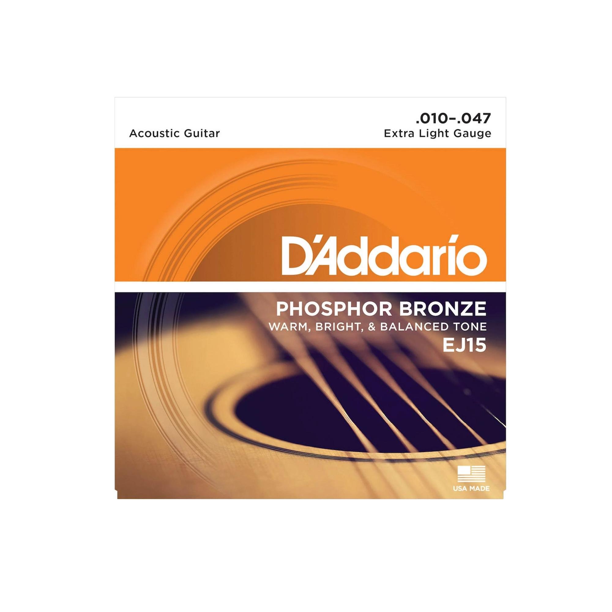 Daddario_EJ15_DAddario_Cordes_Acoustiques_EJ15_Extra_Light_Accessoires_Cordes_1