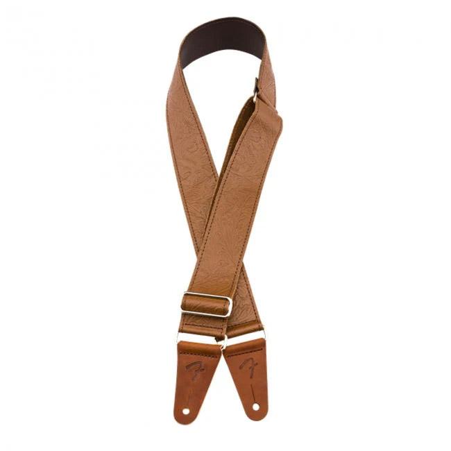 Fender_0996970000_Fender_Sangle_cuir_Tooled_Leather_Brown_2_pouces_Accessoires_Guitare_1_